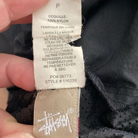 STUSSY Men’s Black Nylon Joggers Size S - Picture 9 of 9